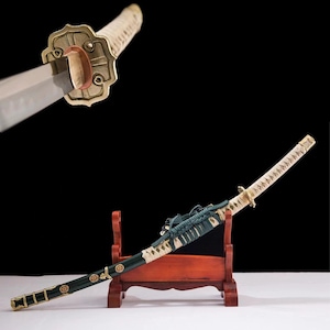 Hand-forged, high-end Japanese katana T10 steel burnished blades Hand ground Samurai sword