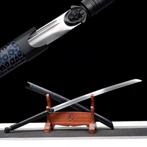 Hand-forged Japanese sword full tang katana 1060 steel Samurai Sword Golden Blade