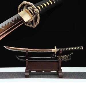 medium size  handmade Japanese katana Hand-forged 1090 steel -samurai swords All-Tang katanas