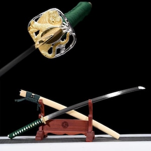 Hand-forged Japanese katana All-Tang katana T10G steel katana Anime Sword