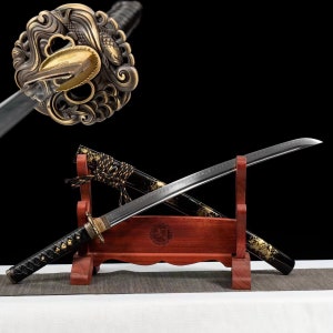 Japanese Katana - T10 Clay Tempered Hand-forged samurai swords Full Tang Sword Blade Razor Sharp