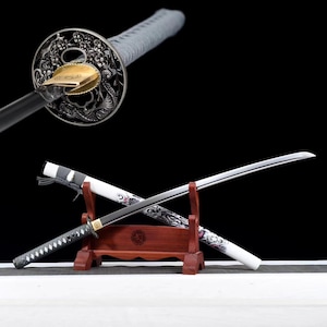 Manganese steel samurai sword All Tang hand forged Japanese katana Real katana Sword