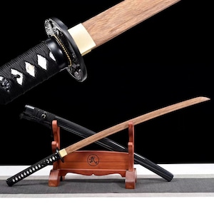 Handmade anime samurai sword wooden cosplay katana sword Training knife