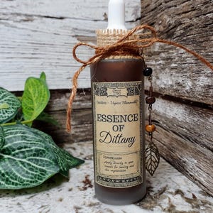 Essence of Dittany | Color Changing Magic Potion Bottle | Glass Apothecary Decor | Witch & Wizard Prop Replica Collectible