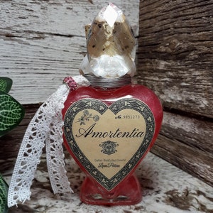 Poción de amor Amortentia / Botella de poción mágica que cambia de color / Botella de boticario de vidrio / Objeto coleccionable de bruja y mago