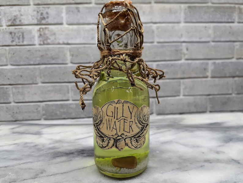 Gilly Water Magical Gillywater Herbology Potion Bottle Etsy