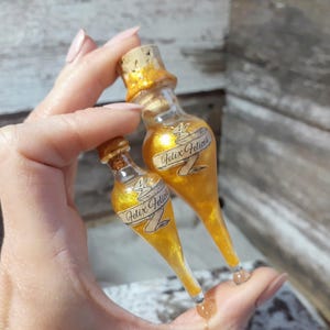 Felix Felicis Potion Liquid Luck glazen flacon | Glazen druppelfles Felix Felicis toverdrank | Collectible item replica heks en tovenaar rekwisieten