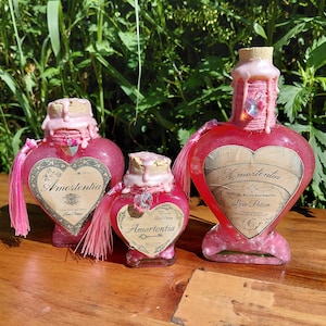 Amortentia Love Potions | Color Changing Magic Potions | Apothecary Decor | Witch & Wizard Prop Replica Collectible