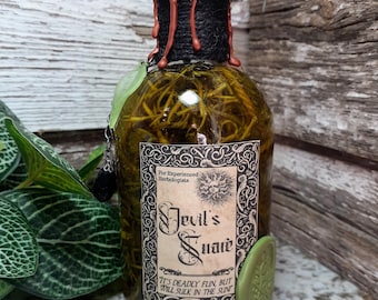Devil's Snare Potion | Herbology Magic Potion Bottle | Glass Apothecary Decor | Witch & Wizard Prop Collectible