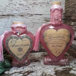Amortentia Love Potions | Color Changing Magic Potions | Apothecary Decor | Witch & Wizard Prop Replica Collectible
