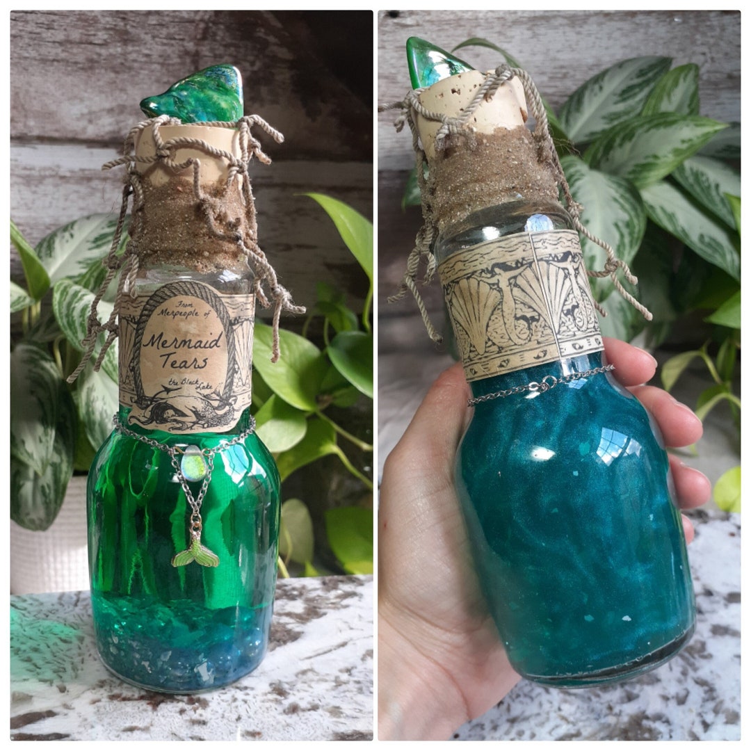 Mermaid Tears Potion Bottle Color Changing Magic Potion Glass ...