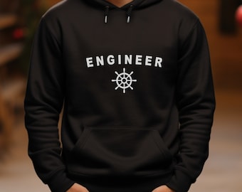 Nautical Engineer hoodie, Nautical hooded sweatshirt, Ship engineer sweatshirt, Ship engineer hooded sweatshirt, Gift