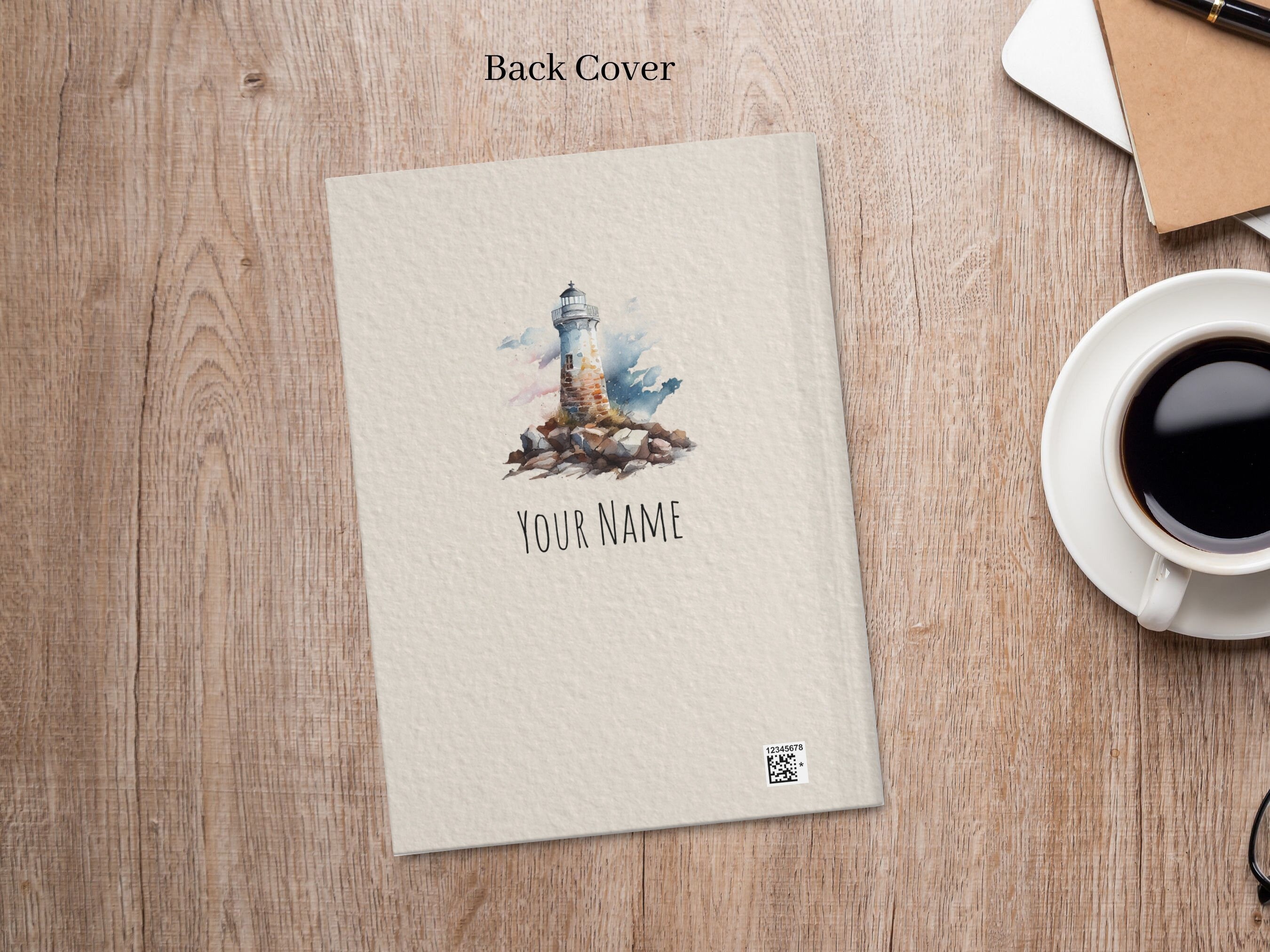 Personalized Lighthouse Journal, Custom Name Journal, Nautical Notebook ...