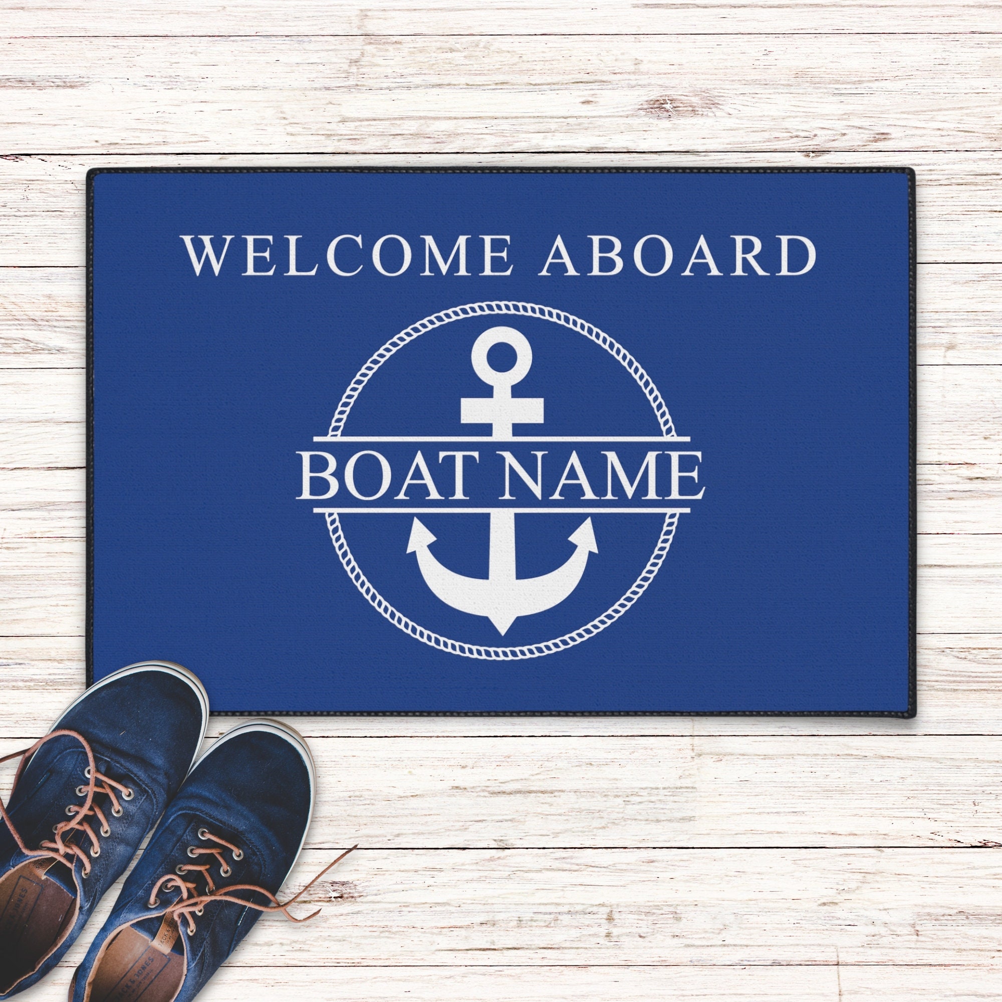 Boat Owner Heavy Duty Floor Mat, Custom Boat Mat, Personalized Boat Welcome Mat, Boating Floor Mat, Boat Owners Door Mat, Boating Rug