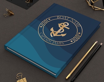 Boat Owner Logbook, Captain's Log Book, Boat Guest Book, Yacht Guestbook, Gift for Boat Owners, Boating Gift, Sailing Notebook