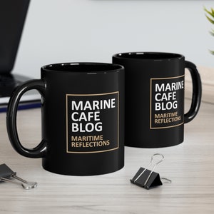 Marine Cafe Blog Mug, Nautical Mug, Coffee Mug, Coffee Cup image 4