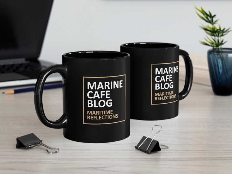 Marine Cafe Blog Mug, Nautical Mug, Coffee Mug, Coffee Cup image 4