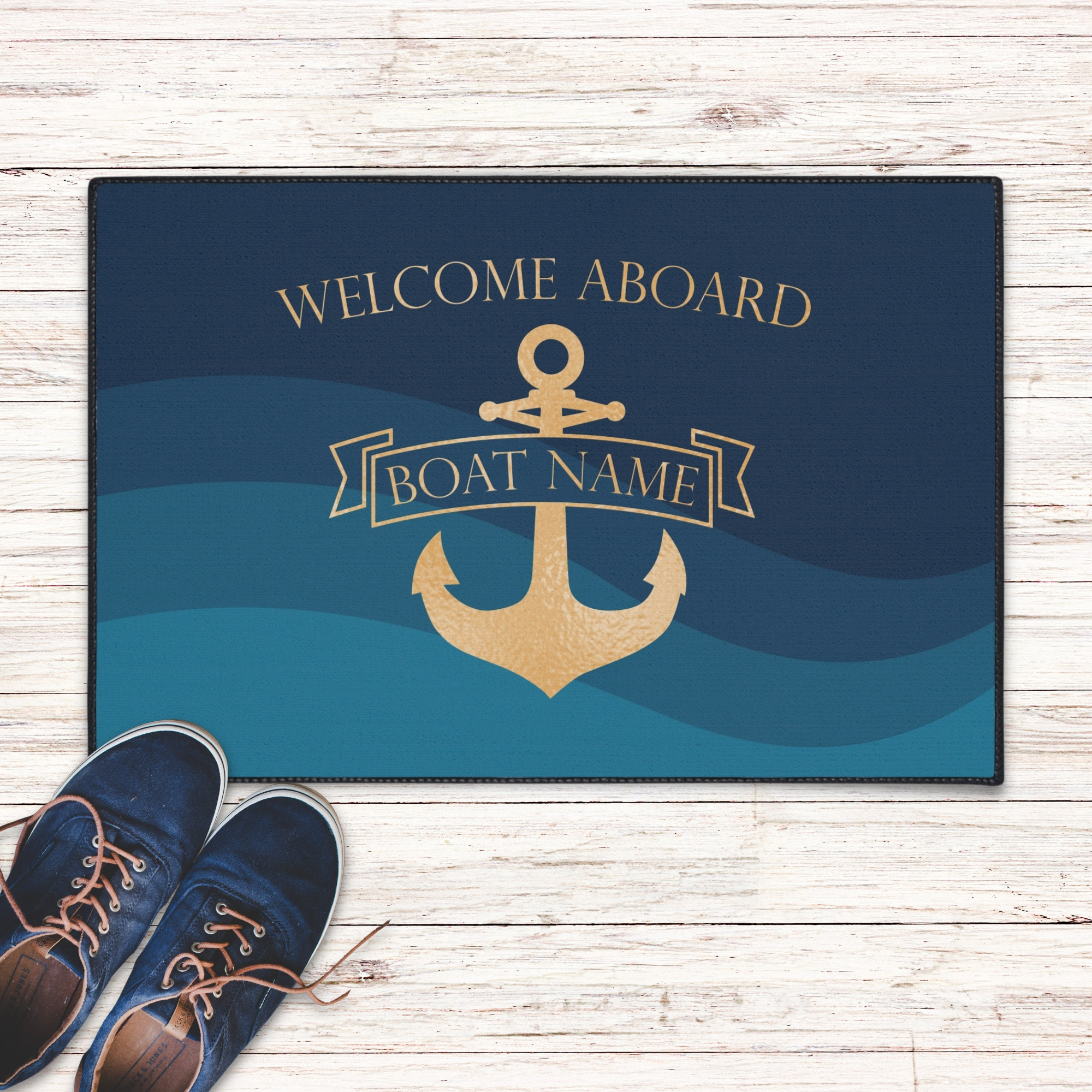 Boat Aboard Mat, Outdoor Heavy Duty Mat, Boat Owner Mat, Custom Personalized