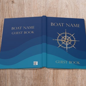 Boat Owner Logbook, Captain's Log Book, Boat Guest Book, Yacht Guestbook, Gift for Boat Owners, Boating Gift, Sailing Notebook image 5