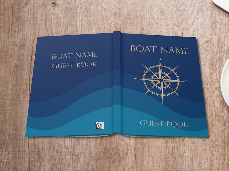 Boat Owner Logbook, Captain's Log Book, Boat Guest Book, Yacht Guestbook, Gift for Boat Owners, Boating Gift, Sailing Notebook image 5