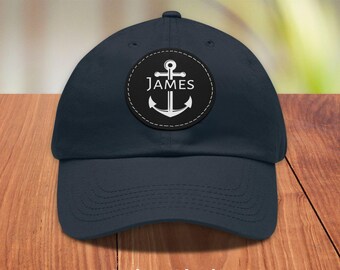 Personalized Anchor Dad Hat, Custom Name Baseball Cap, Nautical Dad Hat, Captain Dad Hat, Nautical Cap, Anchor Baseball Cap, Boat Dad Hat