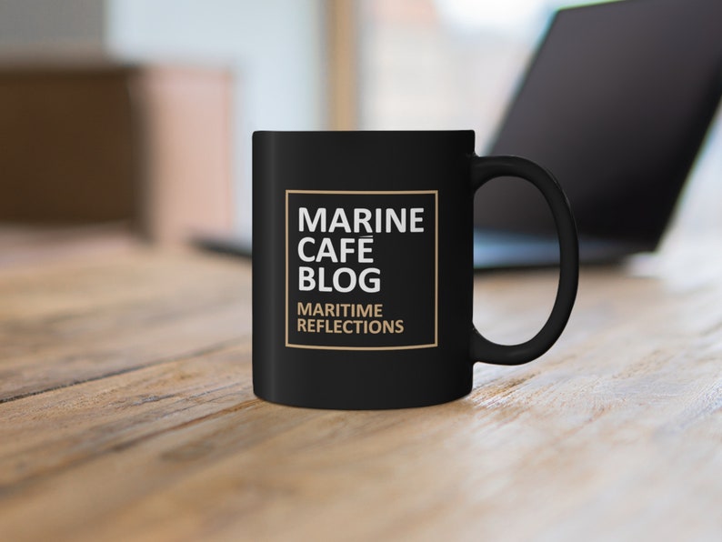 Marine Cafe Blog Mug, Nautical Mug, Coffee Mug, Coffee Cup image 5