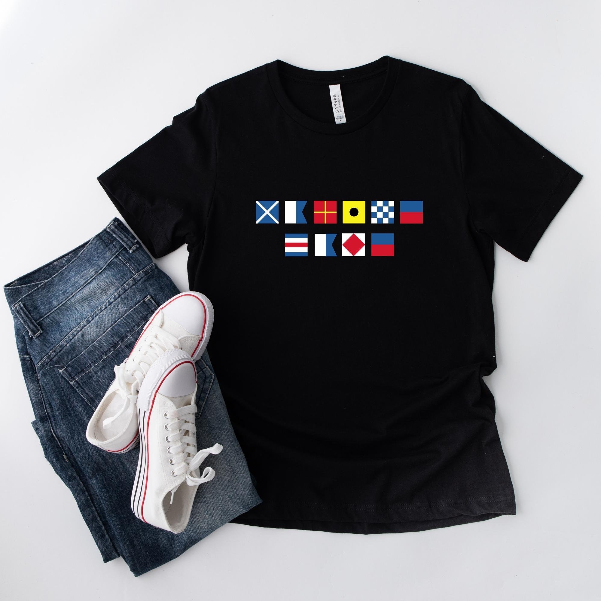 ☆ NAUTICA ☆SAILING FLAG S/S TEE SAILING FLAG GRAPHIC T-SHIRT | Nautica