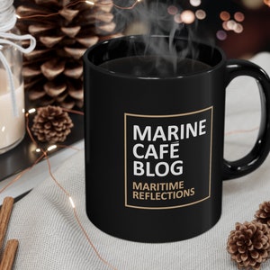 Marine Cafe Blog Mug, Nautical Mug, Coffee Mug, Coffee Cup image 3