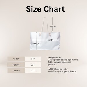 Boat Bag, Weekender Bag, Nautical tote bag for yacht / boat owners, Personalized weekender tote bag, Nautical gift image 2