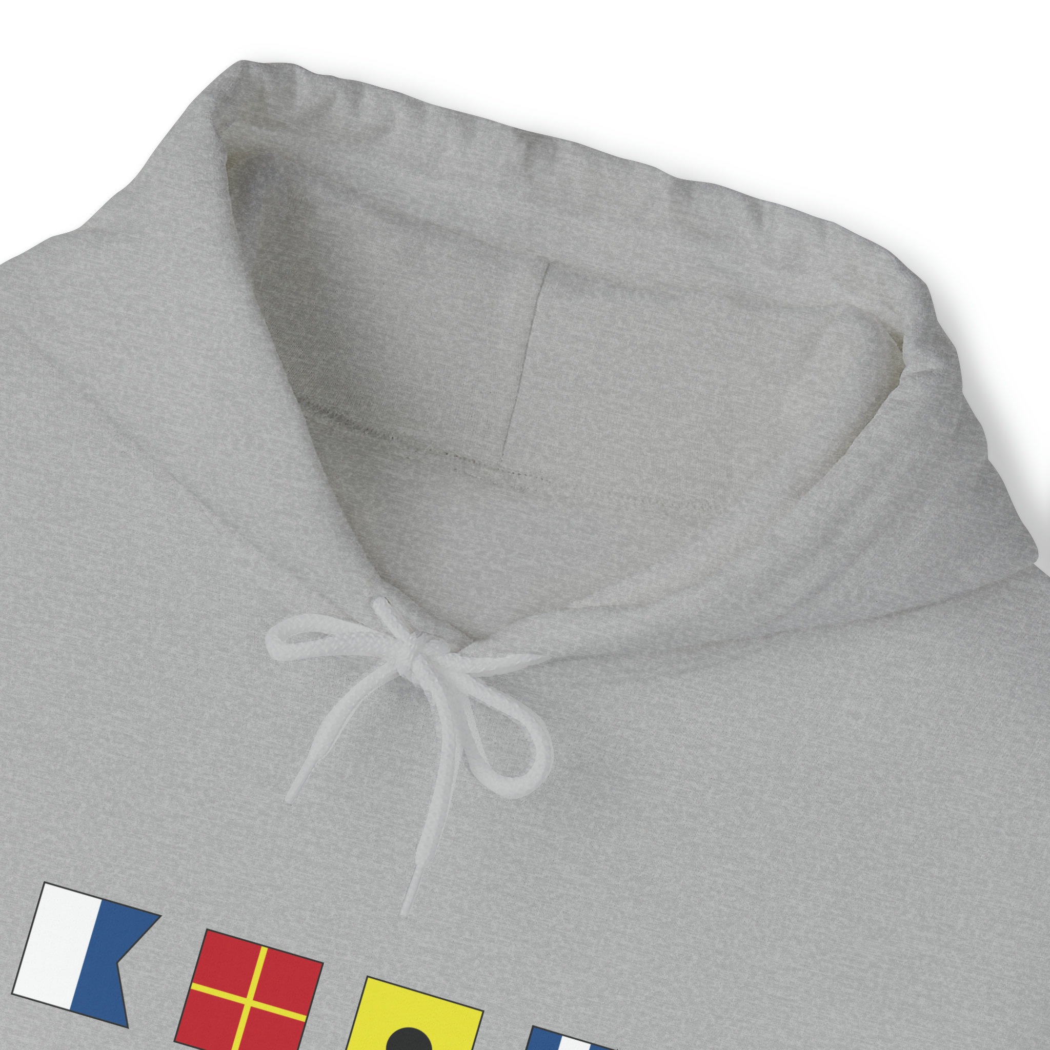 Low Tide Mark Print Hooded Top