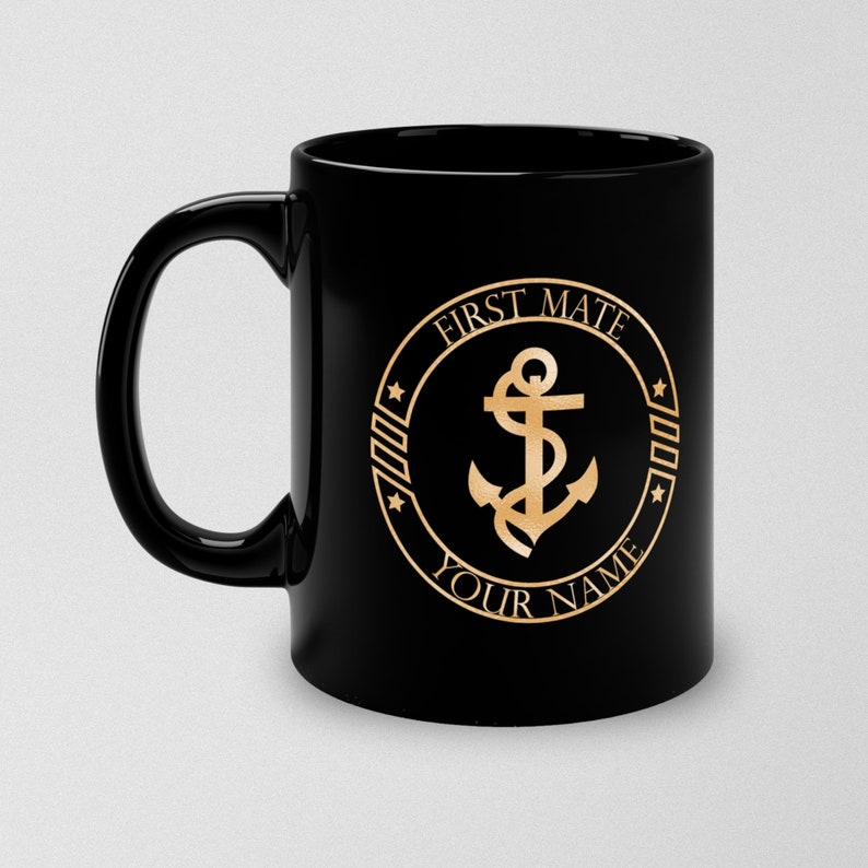 Personalized nautical mug for boat owners, Boat owner gift, Boat coffee mugs, Sailing gift, Yacht gift, Boat captain mug, First mate mug First mate