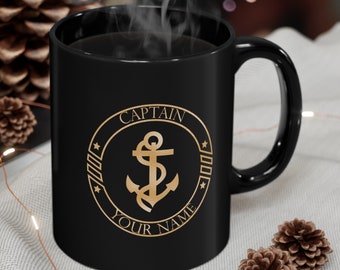 Personalized nautical mug for boat owners, Boat owner gift, Boat coffee mugs, Sailing gift, Yacht gift, Boat captain mug, First mate mug