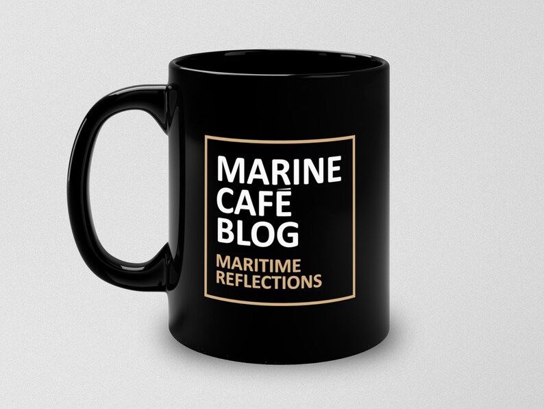 Marine Cafe Blog Mug, Nautical Mug, Coffee Mug, Coffee Cup image 2