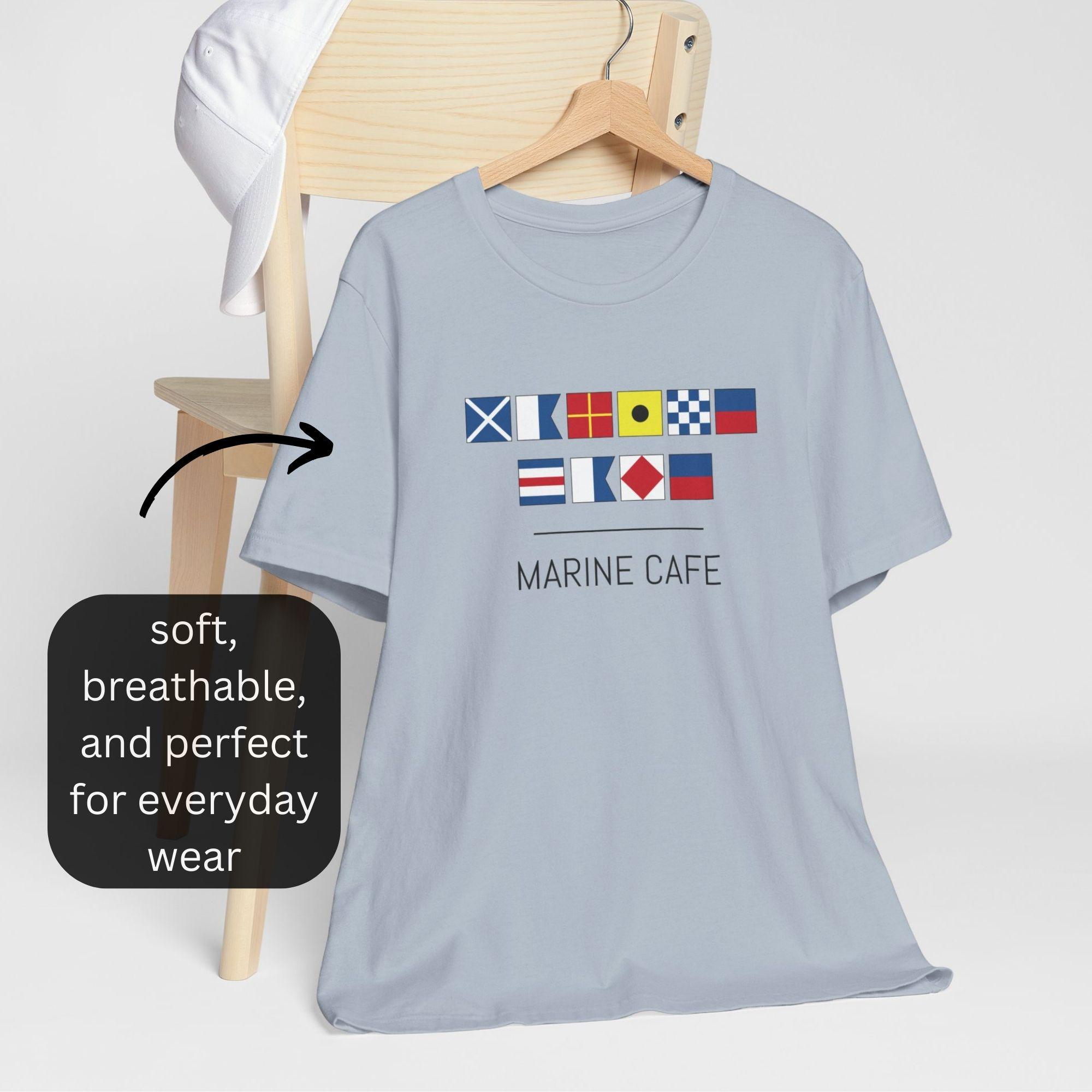Custom Nautical Flags Shirt, Personalized Sailing T-shirt, Boat