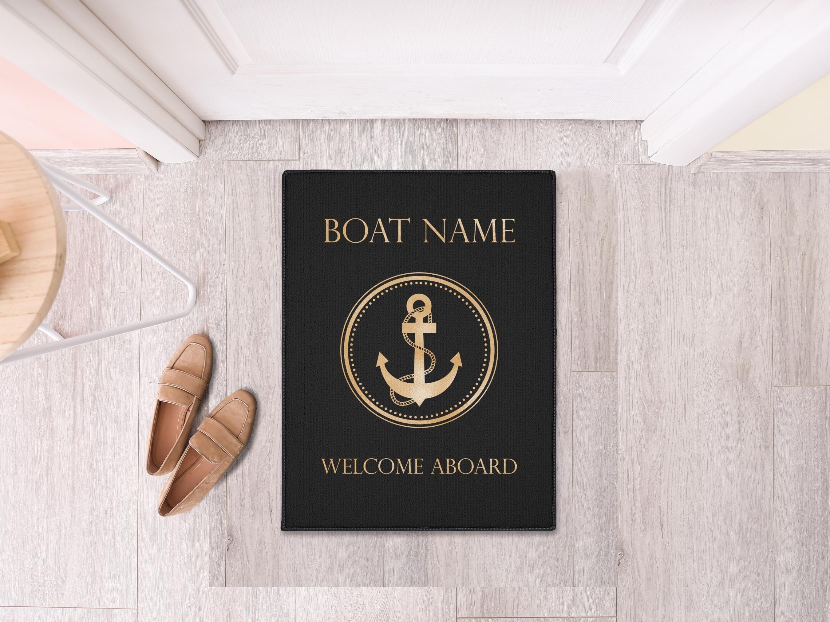 Aboard Boat Mat Boat Owner Heavy Duty Floor Mat Etsy