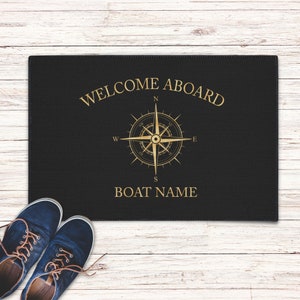 Boat Owner Heavy Duty Floor Mat, Custom Welcome Mat, Personalized Boat Welcome Mat, Boating Floor Mat, Boat Owners Door Mat, Boating Rug image 9