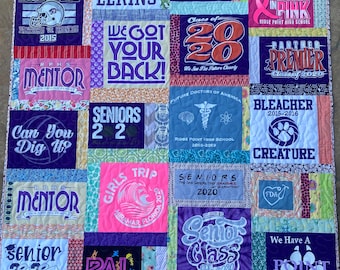 Custom Scrappy Tshirt Keepsake Memory Quilt