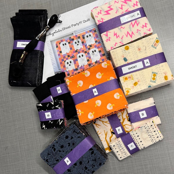 Pre-Cut Ghost Party Quilt Kit
