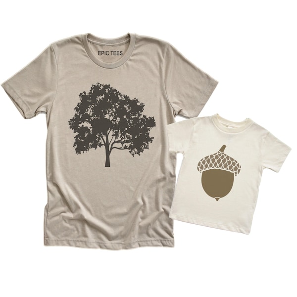 oak tree, acorn, Daddy and Me Shirts, movie quote, Dad and Son, Father's Day, Dad shirt, Dada, Dad and baby, first fathers day