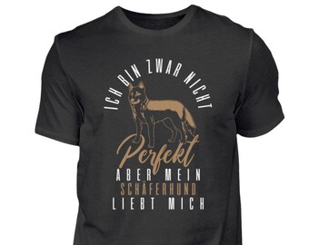 Deutscher Schäferhund T-Shirt Hund Spruch Schäferhund-Besitzer Schäferhund-Geschenke  - Herren Shirt