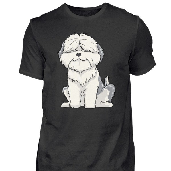 Bobtail T-Shirt Old English Sheepdog Hund Kawaii  - Herren Shirt