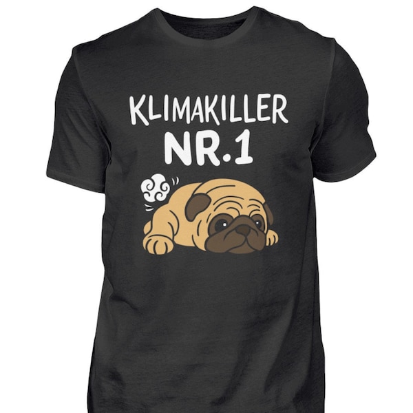 Lustiges Mops T-Shirt Hund Mops-Besitzer Mops-Geschenke KLIMAKILLER Nr. 1  - Herren Shirt