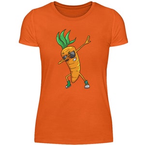 Lustige Karotte Shirt Karotten Gemüse Vegan Veganer Möhre Mohrrübe Damenshirt Bild 7