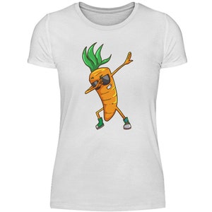 Lustige Karotte Shirt Karotten Gemüse Vegan Veganer Möhre Mohrrübe Damenshirt Bild 9