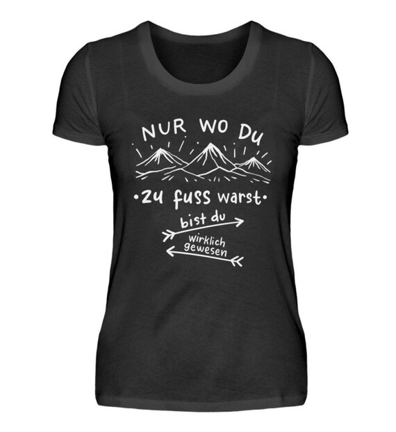 Camiseta Senderismo Senderismo Senderismo Montana Senderismo Senderismo Trekking Dicho Camisa Mujer Etsy Espana