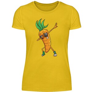 Lustige Karotte Shirt Karotten Gemüse Vegan Veganer Möhre Mohrrübe Damenshirt Bild 8