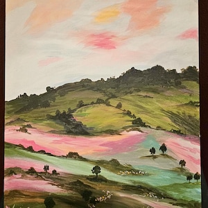 Original Acrylic Painting &quot;Candy Fields&quot;