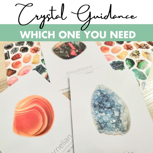 Crystal Guidance Oracle Reading -24 HOUR Delivery- Intuitive 1 CARD PULL - Which Crystal Supports You and You Need Right Now -Divine Message