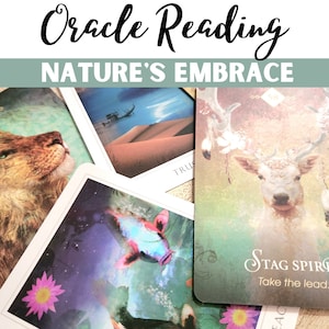 Nature's Embrace Oracle Reading - 24 UUR Levering - Intuïtieve 2 CARD PULL -Natuur en dier -Krachtige berichten van Spirit -Waarzeggerijorakel