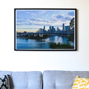Brisbane Story Bridge Print | Cityscape | Digital Download | Downloadable Art Photography Print | Bridge